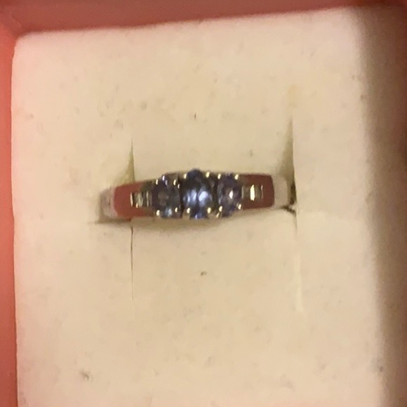 Genuine tanzanite ring 925 sterling silver - Picture 2 of 9